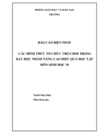 SKKN Vận dụng trò chơi củng cố bài sinh học 10- CTST.pdf