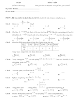 Đề thi thử TN THPT 2025 - Cấu trúc mới - Môn Toán Học - Đề 15 - File word có lời giải.docx