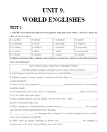 9. HS - UNIT 9. WORLD ENGLISHES.docx