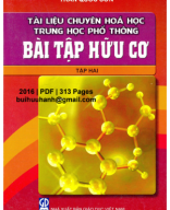 Tài Liệu Chuyên Hóa Học THPT Bài Tập Hữu Cơ Tập 2 (NXB Giáo Dục 2016) - Trần Quốc Sơn, 313 Trang.pdf