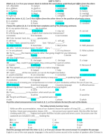 UNIT 9 (PRACTICE TEST) - KEY.doc