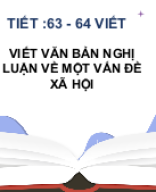 BÀI 6 - VIẾT VĂN BẢN NGHỊ LUẬN VỀ MỘT VẤN ĐỀ XÃ HỘI.pptx