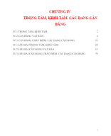 CĐ Bồi dưỡng HSG Vật Lý lớp 10 - Chương 4 - TRỌNG TÂM, KHỐI TÂM. CÁC DẠNG CÂN BẰNG.docx