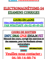 ELECTROMAGNÉTISME-S4 EXAMENS FSSM.pdf