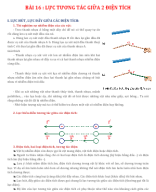 16 - KNTT - LỰC TƯƠNG TÁC COULOMB GIỮA HAI ĐIỆN TÍCH - GV.docx