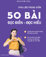 file word Bộ 50 bài đọc điền - đọc hiểu theo định hướng đề thi minh họa THPT QG