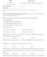 Đề thi thử TN THPT 2025 - Cấu trúc mới - Môn Vật Lí - Đề 05- File word có lời giải.docx