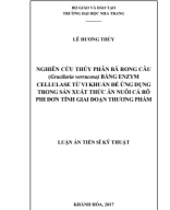 [ebook.edubig.vn] - Luận án tiến sĩ Kỹ thuật: Nghiên cứu thủy phân bã rong câu (Gracilaria verrucosa) bằng enzyme cellulase từ vi khuẩn để ứng dụng trong sản xuất thức ăn nuôi cá rô phi đơn tính giai đoạn thương phẩm.pdf