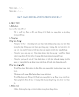 7. Giáo án Công nghệ 12 Điện - điện tử Cánh diều Bài 7. Mạng điện hạ áp dùng trong sinh hoạt.docx