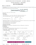 Chuyên Đề 60 - DẪN XUẤT HALOGEN - ALCOHOL - PHENOL. Nguyễn Thanh Nga - Thanh hóa.docx