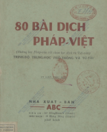 A 895.922   80 Bài Dịch Pháp-Việt (NXB ABC 1951) - Phạm Tất Đắc, 147 Trang.pdf