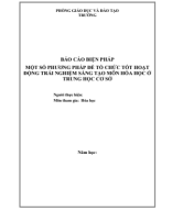 8006.(WORD) MỘT SỐ PHƯƠNG PHÁP ĐỂ TỔ CHỨC TỐT HOẠT ĐỘNG TRẢI NGHIỆM SÁNG TẠO MÔN HÓA HỌC Ở TRUNG HỌC CƠ SỞ(CÔ PHẠM CHI).pdf