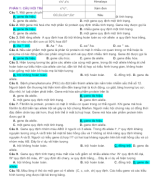 PHẦN I CÂU HỎI TRẮC NGHIỆM - ĐA ALLELE TRỘI KHÔNG HOÀN TOÀN - HS.docx