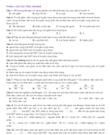 PHẦN I .CÂU HỎI TRẮC NGHIỆM - LIÊN KẾT GENE - HS.docx