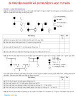 PHẦN II.  CÂU HỎI ĐÚNG SAI  - DI TRUYỀN HỌC NGƯỜI VÀ TƯ VẤN DI TRUYỀN Y HỌC - HS.docx