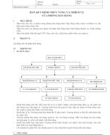 11.2.1 Chức năng nhiệm vụ và sơ đồ tổ chức phòng bán hàng.doc