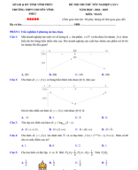 12. CHUYÊN VĨNH PHÚC (Lần 1) (Thi thử TN THPT 2025 môn Toán).pdf