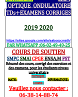 +TD+EXAMENS+OPTIQUE2 S4 FSA AGADIR 19 20.pdf