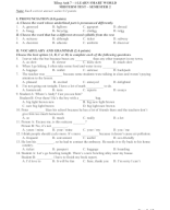 Tiếng Anh 7 ISW - Semester 2 - Midterm Test.doc