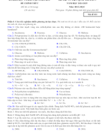 18. Sở GDĐT Vĩnh Phúc (Lần 1) (Thi thử Tốt Nghiệp THPT 2025 - Môn Hóa Học - Form mới).docx