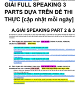 GIẢI FULL SPEAKING FORECAST QUÝ 1-2025