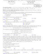 13. THPT Tiên Du 1 - Bắc Ninh (KS đầu năm) (Thi thử Tốt Nghiệp THPT 2025 - Môn Hóa Học - Form mới).docx