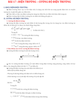 17 - KNTT - ĐIỆN TRƯỜNG - CƯỜNG ĐỘ ĐIỆN TRƯỜNG - HS.docx