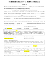 ĐỀ THI GIỮA KÌ 2 -TEST 1-11 KEY CHI TIẾT.doc