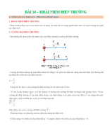 CHỦ ĐỀ 16 - KHÁI NIỆM ĐIỆN TRƯỜNG - HS.docx