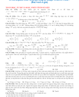 30 câu ôn phần Toán - Đánh giá năng lực ĐHQG TPHCM - Phần 7 (Bản word có giải).doc