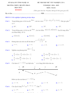13. CHUYÊN PHAN BỘI CHÂU - NGHỆ AN (Thi thử TN THPT 2025 môn Toán).docx