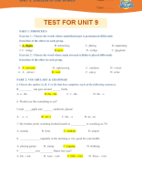 TEST FOR UNIT 9-KEY.docx