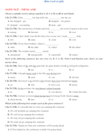 20 câu ôn phần Tiếng Anh - Đánh giá năng lực ĐHQG TPHCM - Phần 2 (Bản word có giải).doc