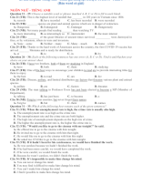 20 câu ôn phần Tiếng Anh - Đánh giá năng lực ĐHQG TPHCM - Phần 5 (Bản word có giải).doc