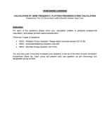 TBL 2  CALCULATION OF GENE FREQUENCY, PLOTTING PEDIGREES AND RISK CALCULATIONS