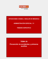 Tema 29. Prevención de accidentes y primeros auxilios