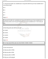 Bài 3 Mối quan hệ giữa gene, mRNA, protein (Câu hỏi trắc nghiệm có nhiều lựa chọn).pdf