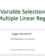 H Variable Selection with Linear Regression.pdf