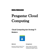 Cloud Computing P13. Cloud Computing dan Strategi TI Modern.pdf