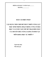 (BPGD) VẬN DỤNG TRÒ CHƠI ĐỂ PHÁT TRIỂN NĂNG LỰC HỌC SINH TRONG HOẠT ĐỘNG CỦNG CỐ BÀI HỌC VÀ LUYỆN TẬP CHỦ ĐỀ TRAO ĐỔI CHẤT VÀ CHUYỂN HÓA NĂNG LƯỢNG Ở SINH VẬT MÔN KHTN 7.pdf