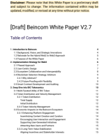 [Draft] Beincom White Paper V2.7