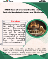 81. HPSM Mode of Investment by the Islamic Banks in Bangladesh Issues and Challenges.pdf