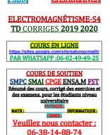 ELECTROMAGNÉTISME-S4 TD FSBM 19 20.pdf