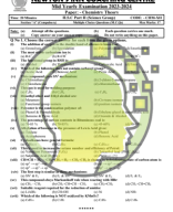 XII Science Mid Yearly Exams Papers 2023-24 