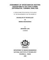 ASSESMENT OF SPONTANEOUS HEATING SUSCEPTIBILITY OF COALS USING DIFFERENTIAL THERMAL ANALYSIS.pdf