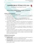 2024 EXAMEN DIBUJO TÉCNICO PCE