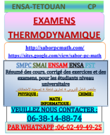 +EXAMENS THERMODYNAMIQUE ENSA-TETOUAN.pdf