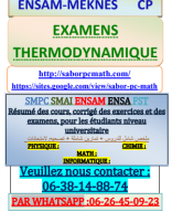 +EXAMENS THERMODYNAMIQUE ENSAM-MEKNES.pdf