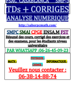 +TDs ANALYSE NUMERIQUE FSAC-CASABLANCA 20-21 SMP3.pdf