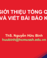 BÀI 1- GIỚI THIỆU TỔNG QUÁT VỀ BÀI BÁO VÀ VIẾT BÀI BÁO KHOA HỌC.pdf